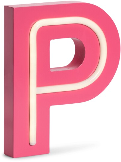 POPP Bokstavlampe P Rosa POPP Bokstavlampe P Rosa