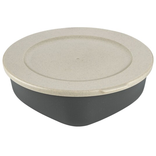 koziol Gjenbrukbar matbeholder Connect Box; 1300ml, 21.3x20.7x7.1 cm (LxBxH); Grå; Rund; 2 Stykk / Forpakning