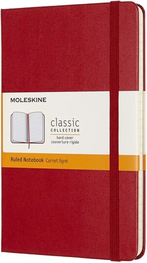 Moleskine Ntbk M Rld Scarl Red Hard