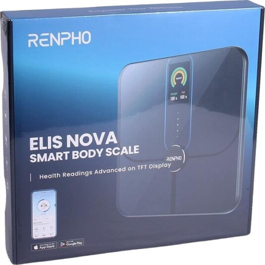 Renpho Elis Nova Personvekt Smart Kroppsanalyse WiFi & Bluetooth TFT LCD Svart