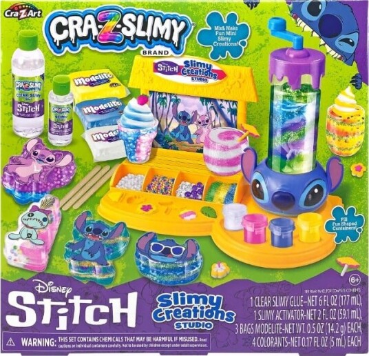 Disney Cra-Z-Slimy Stitch Slimy Creations Studio Lekesett 6+ År