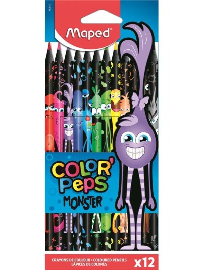 Maped Color'Peps Monster Colour pencils x 12 Maped Color'Peps Monster Colour pencils x 12