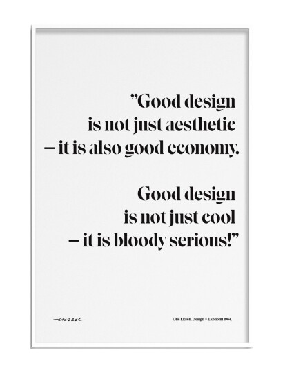 Olle Eksell Design = Ekonomi Quote - Multi/patterned - 50X70CM