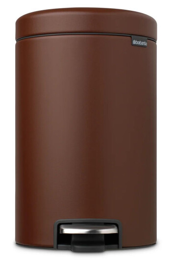 Brabantia New Icon pedalbøtte 12 liter Mineral cosy brown Brabantia New Icon pedalbøtte 12 liter Mineral cosy brown