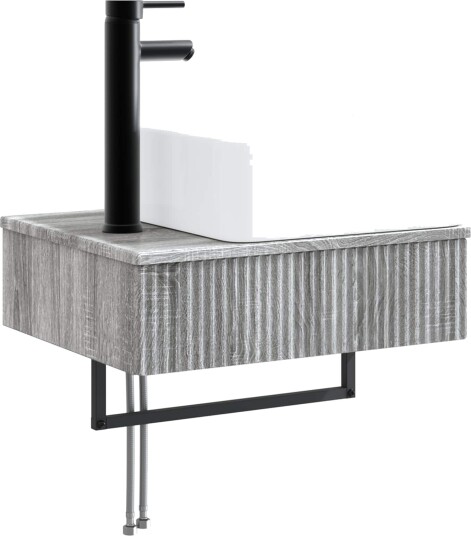 Vegghengt vask Grå Sonoma 53 x 35 x 39 cm Konstruert tre Vegghengt vask Grå Sonoma 53 x 35 x 39 cm Konstruert tre