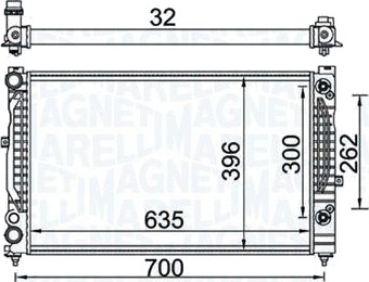 Radiator MAGNETI MARELLI 350213157600
