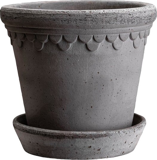 Bergs Potter Potte med fat Københavner RAW diameter 18 cm Grå