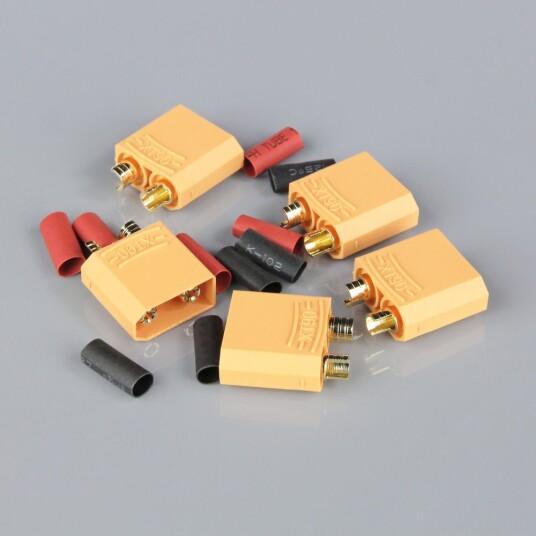 Radient 010037 XT90 MALE INCLUDING HEAT SHRINKESC END5PCS Radient 010037 XT90 MALE INCLUDING HEAT SHRINKESC END5PCS