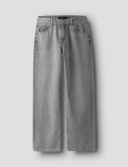 LMTD Nlfbett Dnm Nw R Wide Pant Noos Grey 128