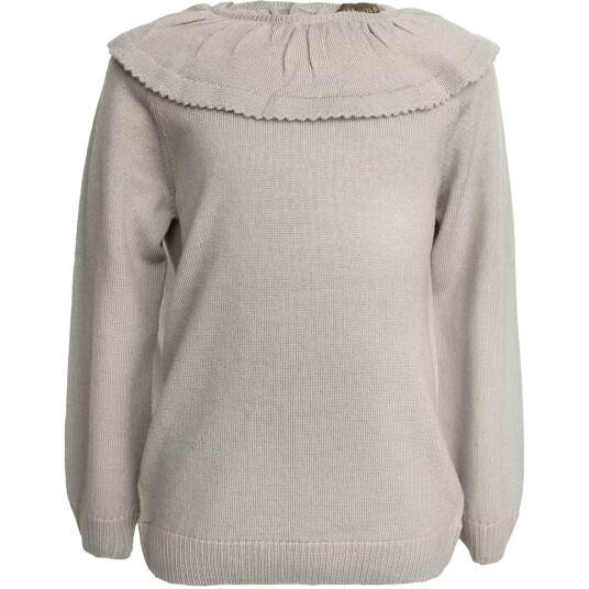 Hanevild Cream Oatmeal Lea Blouse Merino Ull 110