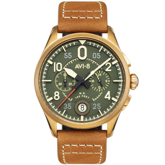 Avi-8 Lock Chronograph AV-4089-02 - Herre - 42 mm - Analog - Mechaquartz - Mineralglas Avi-8 Lock Chronograph AV-4089-02 - Herre - 42 mm - Analog - Mechaquartz - Mineralglas