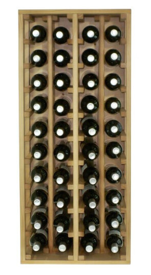 Winerex ISA 40 flasker 2/3 modul Svartbeiset furu Winerex ISA 40 flasker 2/3 modul Svartbeiset furu