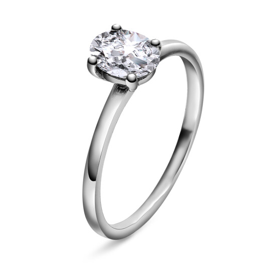 Juliett ring i gull med moissanite 0,75 størrelse Juliett ring i gull med moissanite 0,75,56