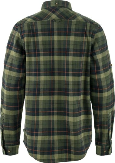 Fjellreven Fjellreven Men's Singi Heavy Flannel Shirt Black deep Forest M