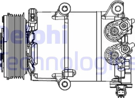 AC-kompressor DELPHI CS20553