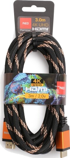 Opticum Hdmi Hdmi Kabel 3M Oransje 27950