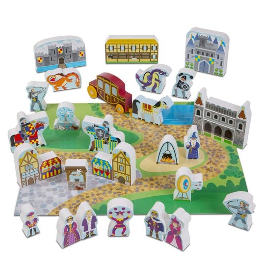 Melissa & Doug - Trelekesett Kongerike 37 deler