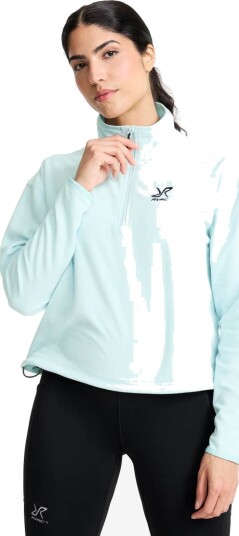 Revolutionrace Hiker Cropped Half zip Fleece Dame Black M Dame Overdeler Fleece & midlayers