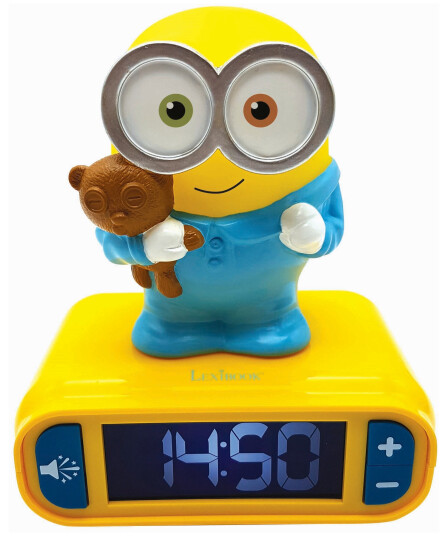 Lexibook - Minions 3D Alarm Clock with Night Light (RL800DES) Lexibook - Minions 3D Alarm Clock with Night Light (RL800DES)