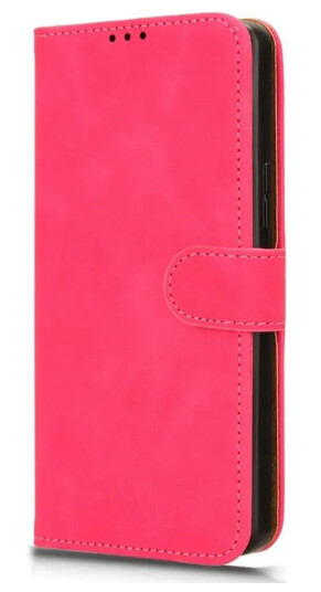 EIDERWOOD Asus Zenfone 11 Ultra Skinn Flip Deksel med Lommebok og Stativfunksjon - Pink