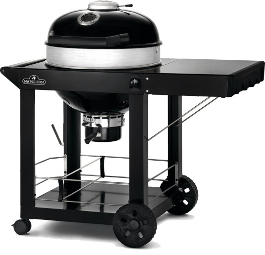 Pro22 svart kullgrill - 57 cm med vogn og sidebord Pro22 svart kullgrill - 57 cm med vogn og sidebord