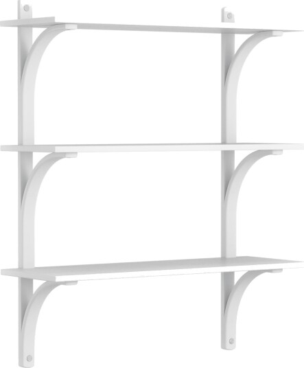 Levi Vegghylle 90 cm Medium Aluminium / White Stained Ask