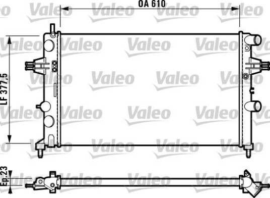 Radiator VALEO 732551