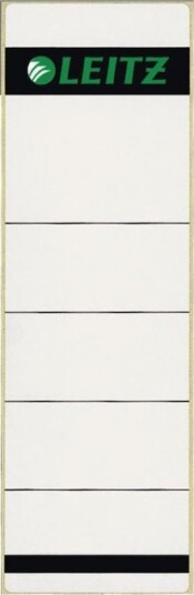Leitz   Mapperyggetikett   Grå En Pakke 100   For P/N: 10804095 10805015 10805045 10805055 10805075 10805085 11900000 11940000