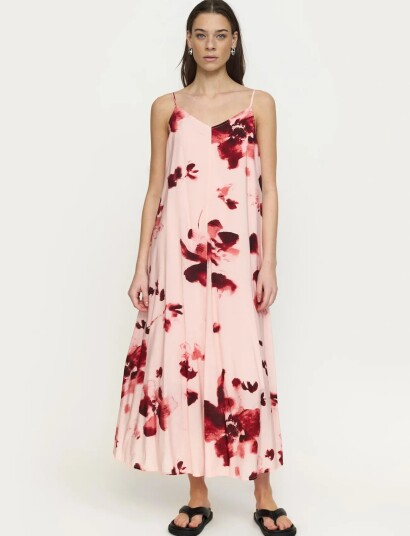 Soft Rebels Srhaina Print Midi Dress Pink XS Soft Rebels Srhaina Print Midi Dress Pink XS