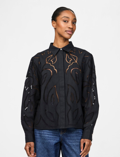 YAS Yasterena Ls Shirt S. - Black - 36