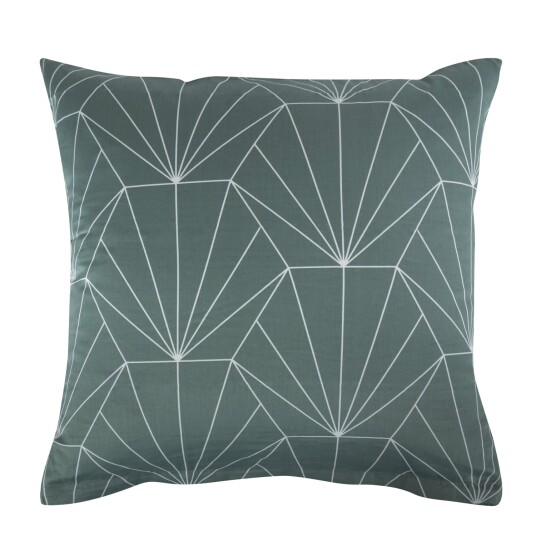 Borg Living Putetrekk - 100% Bomullssateng - Hexagon grønn - 60x63 cm Borg Living Putetrekk - 100% Bomullssateng - Hexagon grønn - 60x63 cm