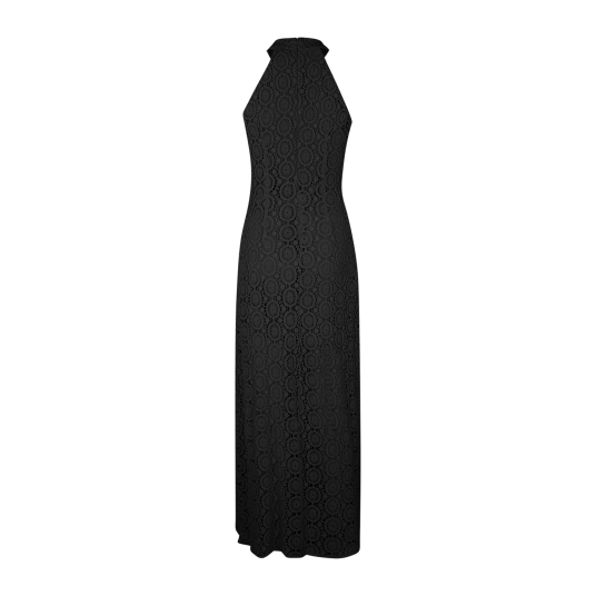 Frida Dress Black XS Halter-neck crochet dress