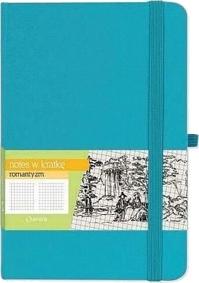 Notebook A6 Grid Romantikk Turkis Antra