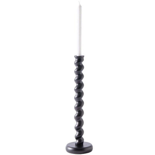 Polspotten Candle Holder Twister Black M Lysestake