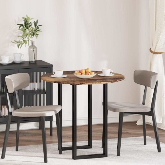 vidaXL Bordplate Ø 80 x 1,5 cm Rund Konstruert tre Gammelt tre vidaXL Bordplate Ø 80 x 1,5 cm Rund Konstruert tre Gammelt tre
