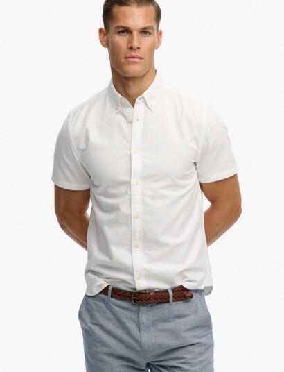 Superdry Preppy Oxford S/S Shirt White M