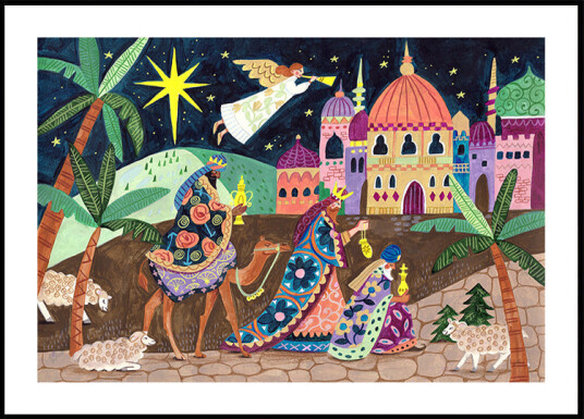 Three Wise Men and an Angel Plakat Plakat / 100x150cm Three Wise Men and an Angel Plakat Plakat / 100x150cm