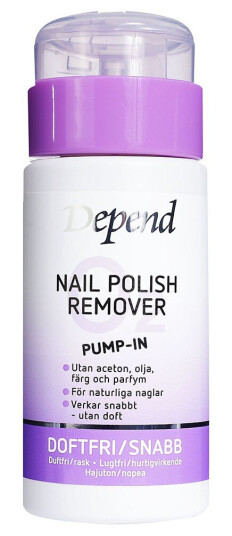 Depend O2 Nail Polish Remover Pump-In Unscented 125 ml Depend O2 Nail Polish Remover Pump-In Unscented 125 ml