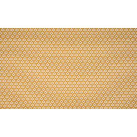 Diverse Minimals Bomullspoplinstoff Print 83 Flower Ochre 145cm 50cm