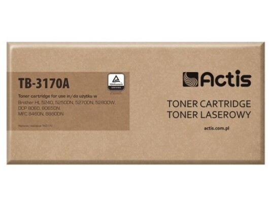 Actis Tb-3170A Toner Brother Tn3170 New 100% - Kompatibel - Tonereinheit 7000 Sider Sort 1 Stykker