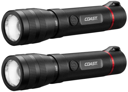 Coast G60r Vanntett Oppladbar Lommelykt 2 Stk. 1000 Lumen Coast G60r Vanntett Oppladbar Lommelykt 2 Stk. 1000 Lumen