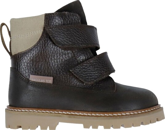 Angulus Vintersko Tex Dark Brown/Sand Angulus 32 Vinterstøvler Brun