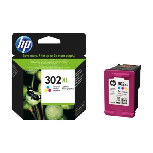 HP 302XL (3-FARGE) HPF6U67AE-BL BLISTERED