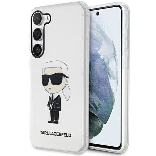 Karl Lagerfeld Ikonik Samsung Galaxy S23+ Gjennomsiktig Hardt Deksel