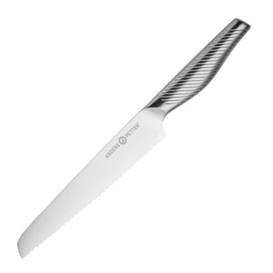 Anders Petter - Brødkniv 33,5 cm børstet stål