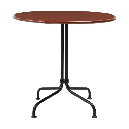 GUBI Carmel Bistro spisebord 75x75 cm Rock red black semi matt GUBI Carmel Bistro spisebord 75x75 cm Rock red black semi matt