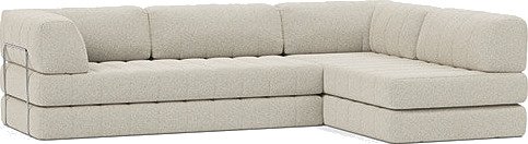 CozyPad L formet sovesofa med armlener B 6002771