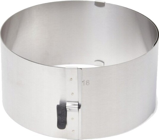 Patisse Justerbar Høy Ringform Til Kake I Rustfritt Stål Med Lås 17–30 Cm Patisse Justerbar Høy Ringform Til Kake I Rustfritt Stål Med Lås 17–30 Cm