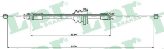Bremsewire LPR C0754B Bremsewire LPR C0754B