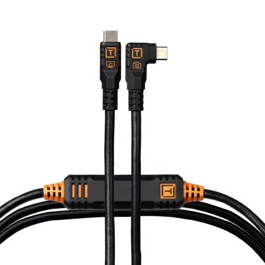 Tether Tools TetherPro Optima 10G 4,6m 4,6m. USB-C. Rett til Vinklet, Sort Tether Tools TetherPro Optima 10G 4,6m 4,6m. USB-C. Rett til Vinklet, Sort